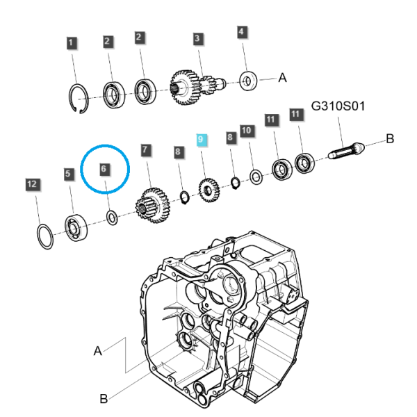 Spacer / TRG285 / Ls Tractor 40292206