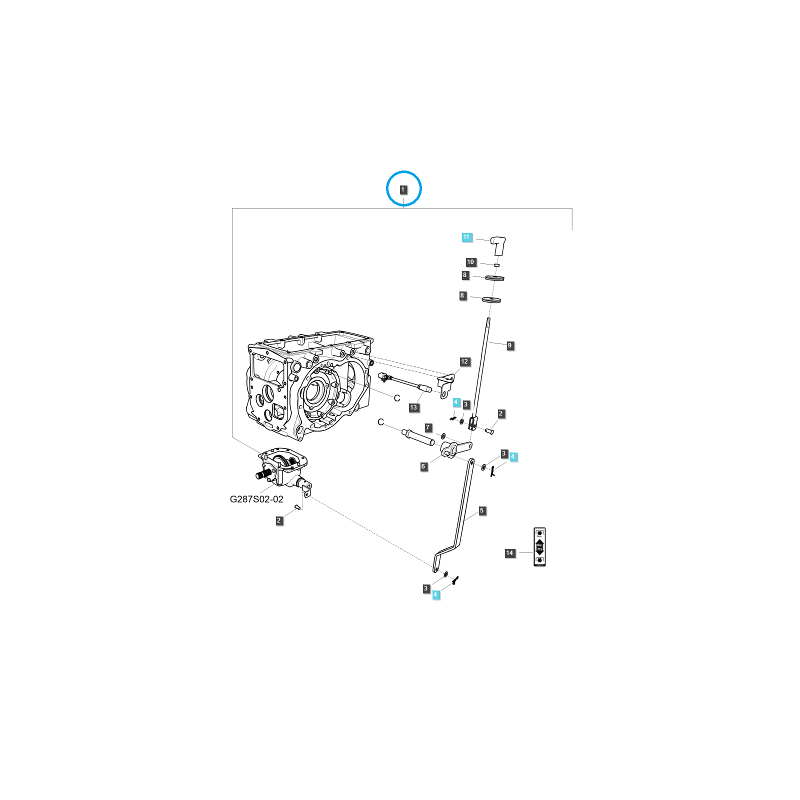 Set / Set of inter-axle PTO/PTO shaft (ROPS) / LS Tractor 20161522