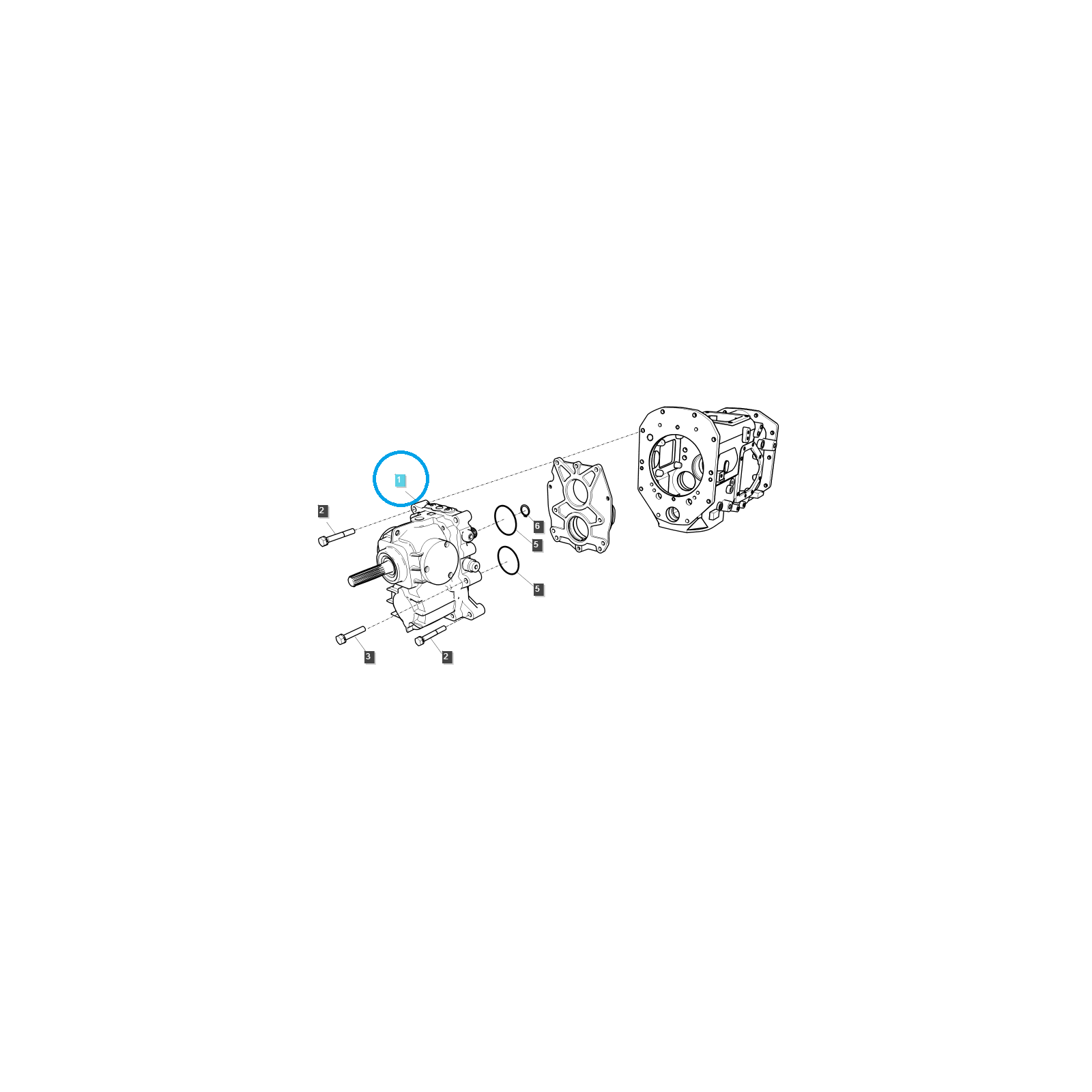 Hydrostatischer Antrieb / TRG270 / LS Traktor 40445875