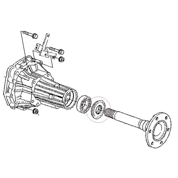 Joint d'essieu avant, AE2074E, 6E040-57340, 34x52 mm, 34 x 52 mm, 52x34 mm, 52 x 34 mm, Kubota Aste, Kubota B, Kubota B1,