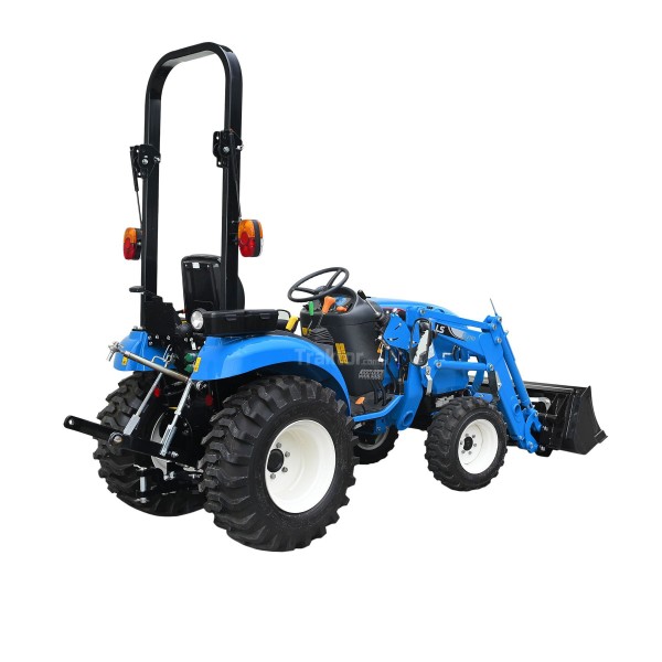 LS Traktor XJ25 s mechanickou převodovkou a čelním nakladačem
