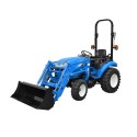 Tractor LS XJ25 con caja de cambios mecánica y cargador frontal