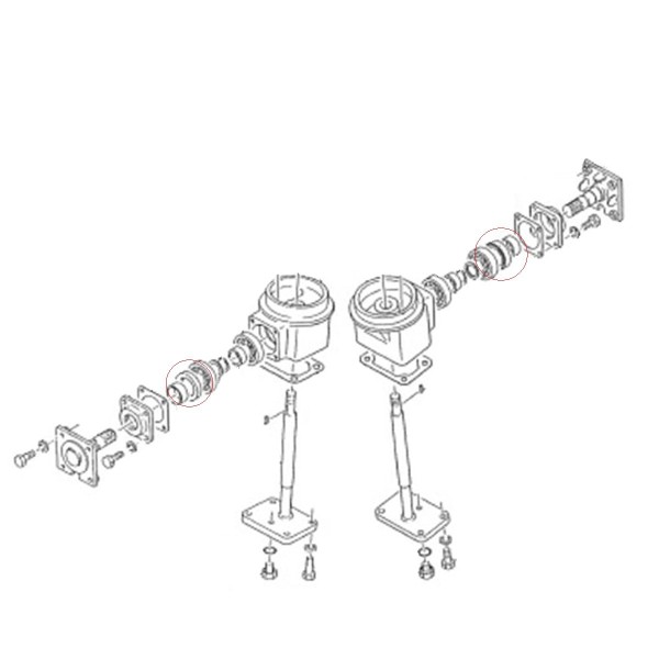 Seal, 24423-406212, 1A1040-28810, front axle, 40 x 62 x 12, 40x62x12, Yanmar YM135, Yanmar YM155, Yanmar YM165,Yanmar