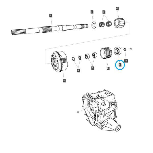 Łożysko LS MT1.25 / BEARING-BALL-A0863030 / 40336499