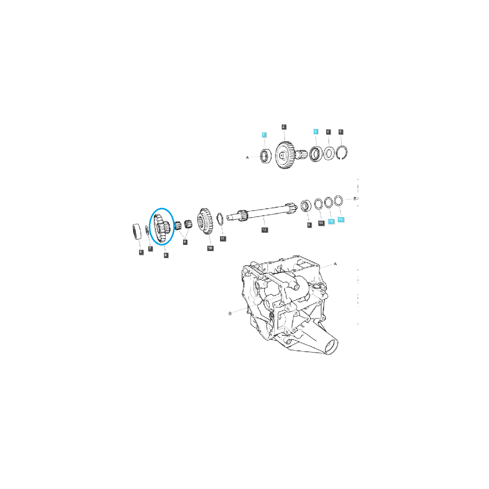 Ozubené koleso M/PTO / 23T / TRG287 / LS MT1.25 / 40337027