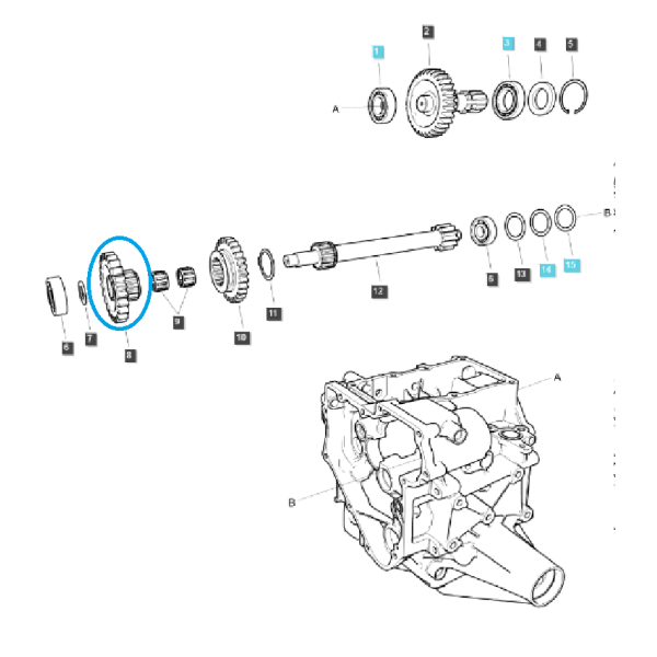 Ozubené kolo M/PTO / 23T / TRG287 / LS MT1.25 / 40337027