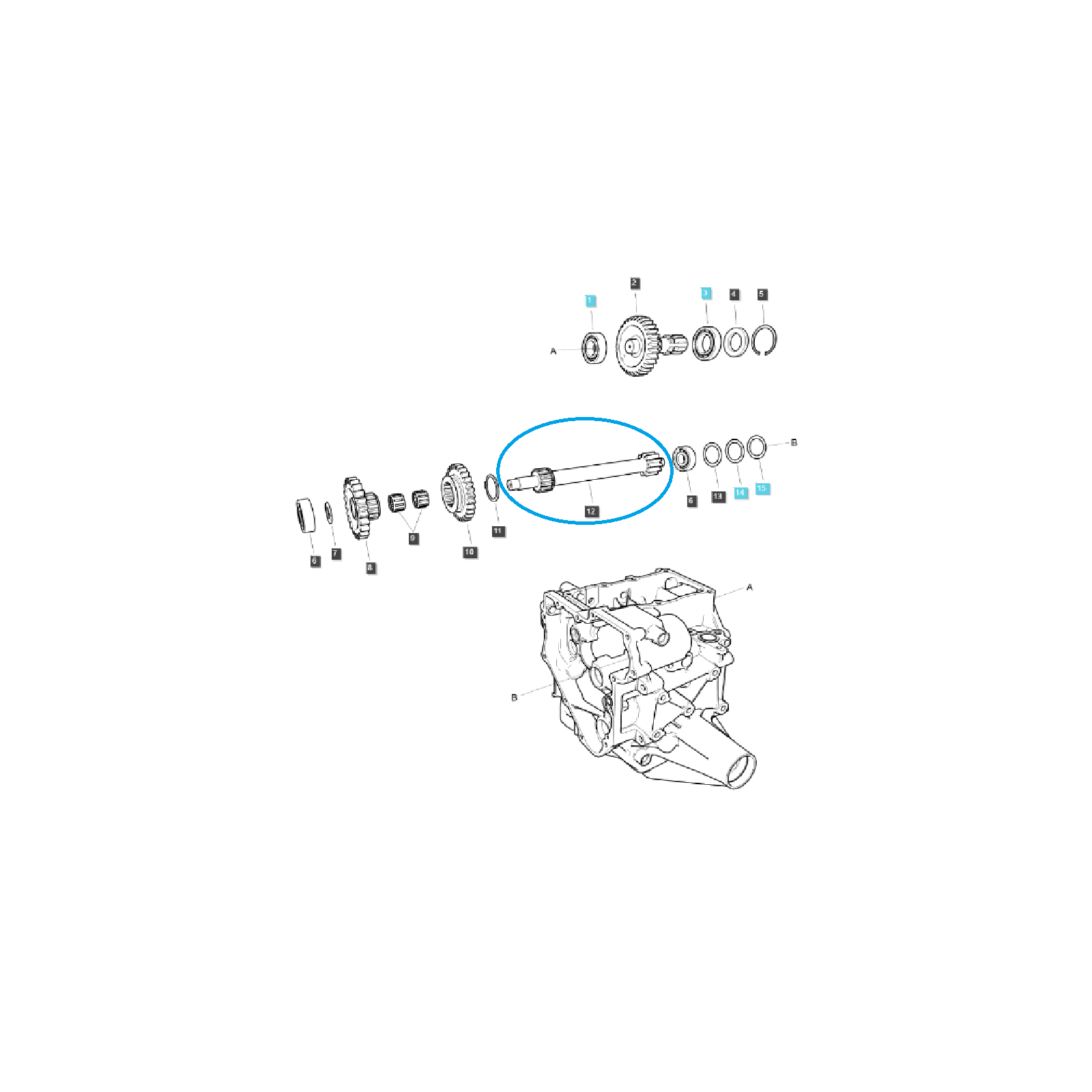 Wałek zębaty przekładni WOM/PTO / 23T / TRG287 / LS MT1.25 / 40337025 | Traktor.com.pl