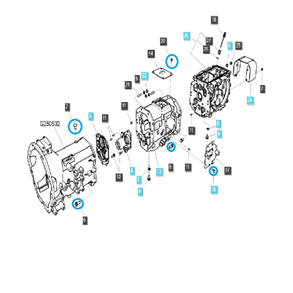 Vis à tête hexagonale / S185101643 / Tracteur LS / 40295888