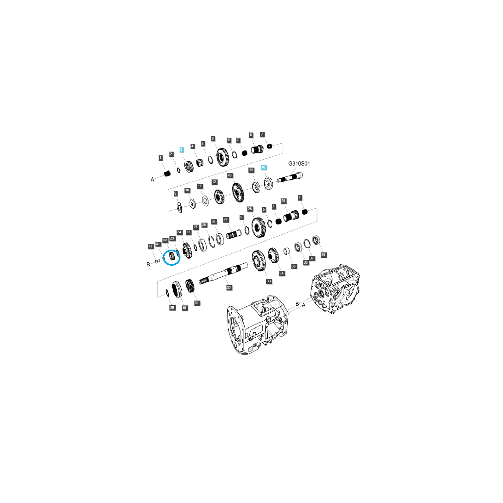 Rozpěrka snímače rychlosti / TRG288 / LS Traktor / č