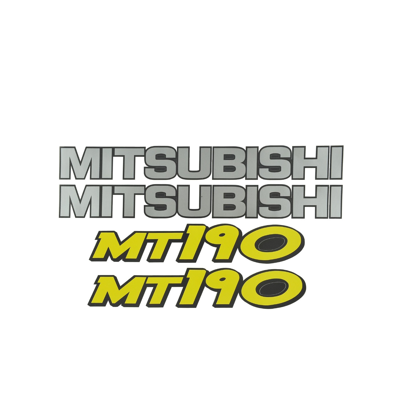 Nálepky Mitsubishi MT190, Nálepky traktorov, Nálepky traktorov, Nálepky Mitsubishi MT 190