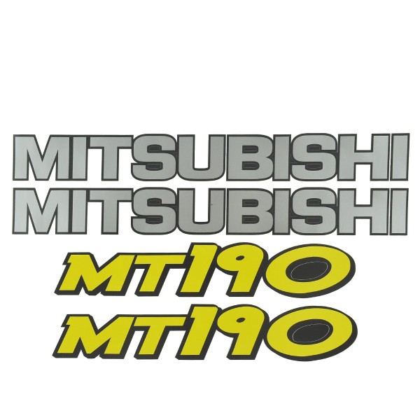 Nálepky Mitsubishi MT190, Nálepky traktorov, Nálepky traktorov, Nálepky Mitsubishi MT 190