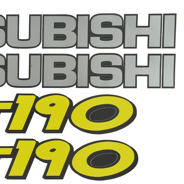 Mitsubishi MT190 Aufkleber, Traktoraufkleber, Traktoraufkleber, Mitsubishi MT 190 Aufkleber