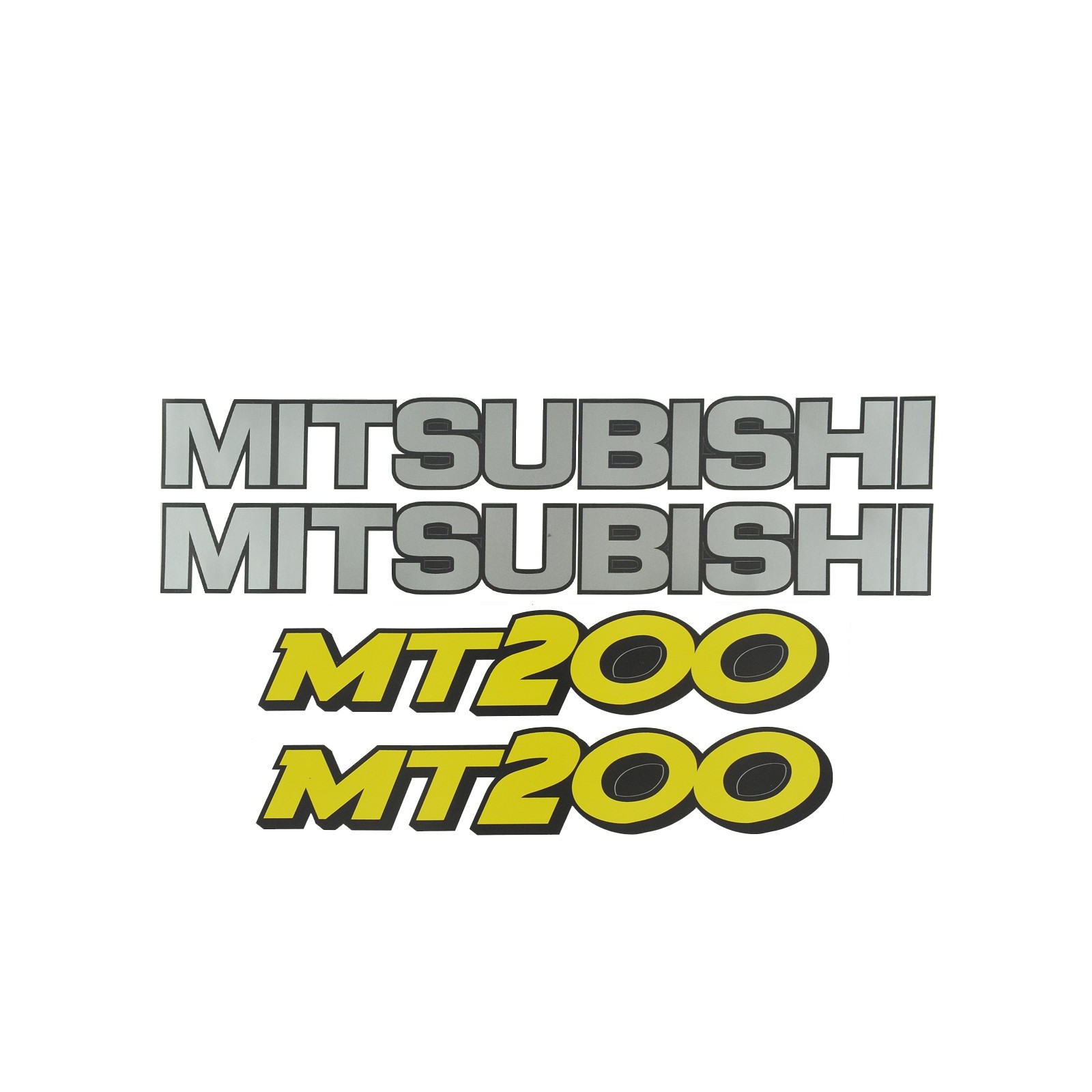 Pegatinas Mitsubishi MT200, pegatinas de tractores, pegatinas de tractores, pegatinas de Mitsubishi MT 200