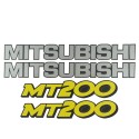 Naklejki Mitsubishi MT200, Naklejki na ciągnik, naklejki na traktor, naklejki Mitsubishi MT 200