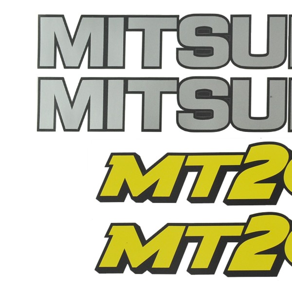 Mitsubishi MT200 Aufkleber, Traktoraufkleber, Traktoraufkleber, Mitsubishi MT 200 Aufkleber