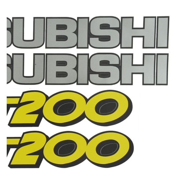 Naklejki Mitsubishi MT200, Naklejki na ciągnik, naklejki na traktor, naklejki Mitsubishi MT 200