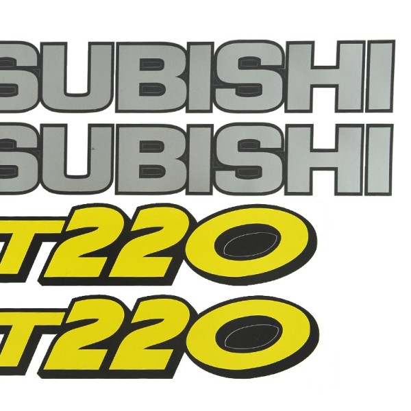 Autocollants Mitsubishi MT220, autocollants tracteur, autocollants tracteur, autocollants Mitsubishi MT 220