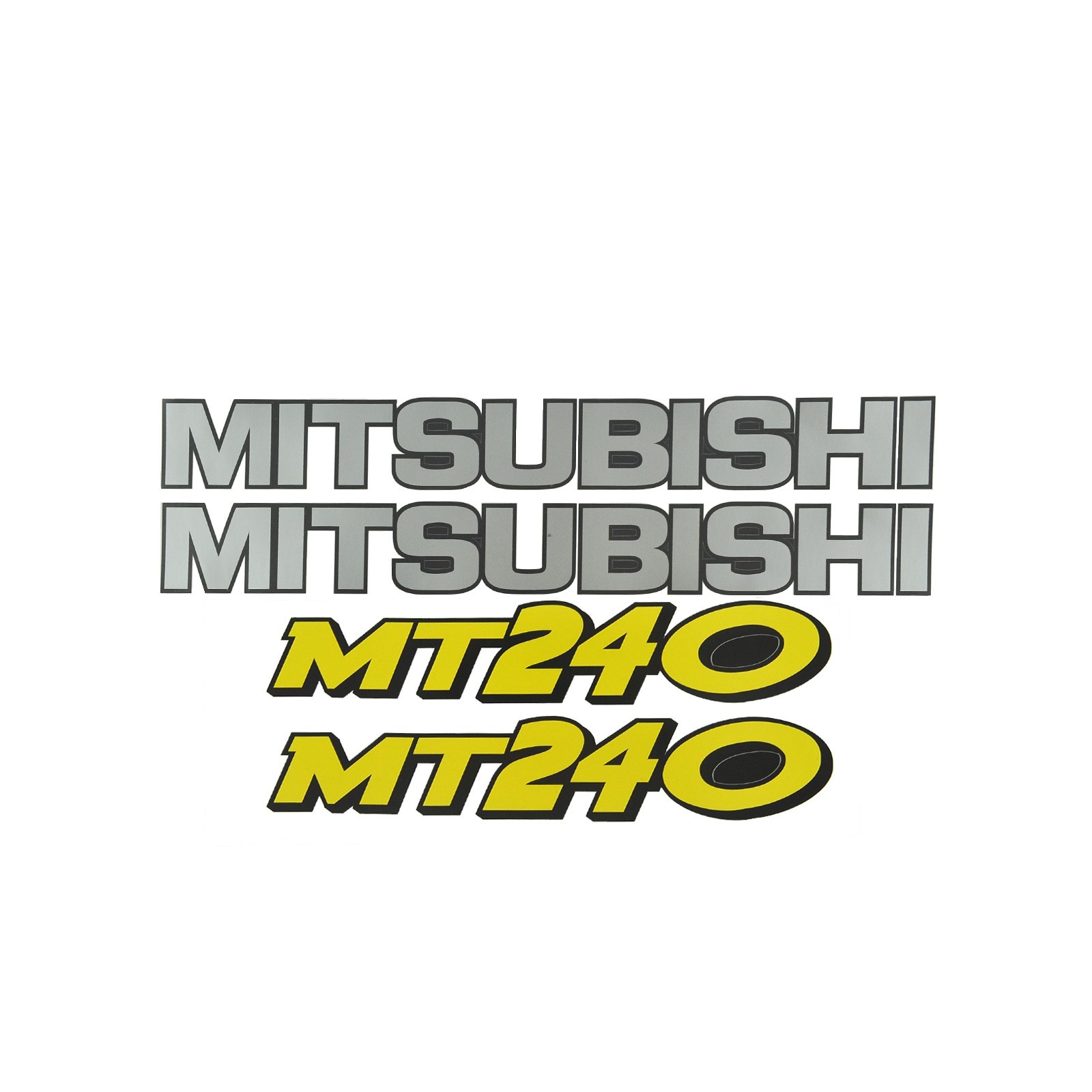 Pegatinas Mitsubishi MT240, pegatinas de tractores, pegatinas de tractores, pegatinas de Mitsubishi MT 240