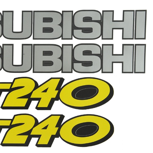 Autocollants Mitsubishi MT240, Autocollants tracteur, autocollants tracteur, autocollants Mitsubishi MT 240