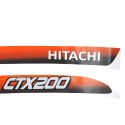 Autocollants Hitachi CTX200, autocollants tracteur, autocollants tracteur, autocollants Hitachi CTX 200