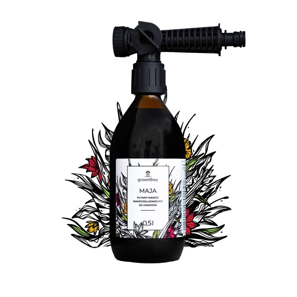 Maja - fertilizante líquido con spray para flores de Greenthey
