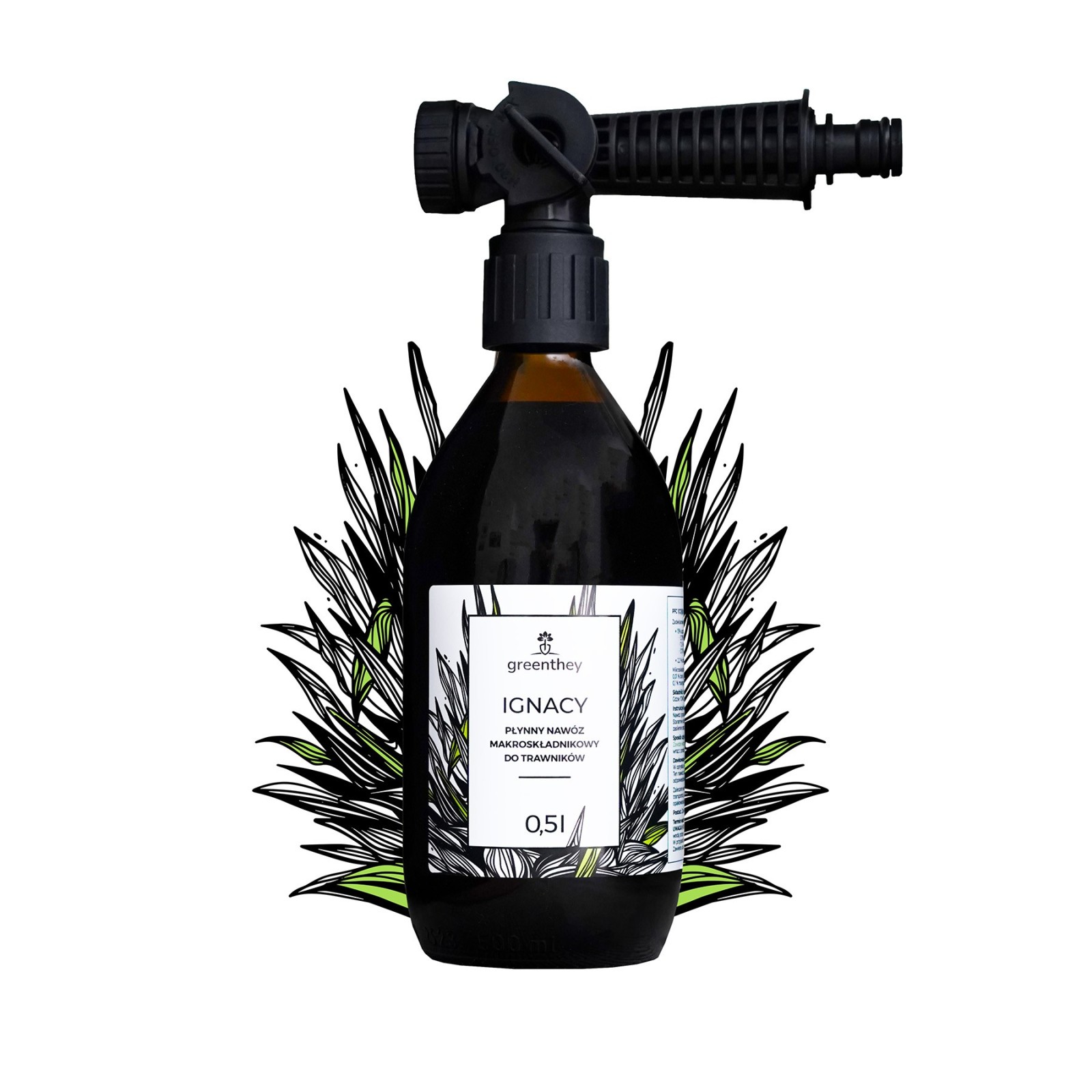 Ignacy – Flüssigdünger mit Spray für Greenthey-Rasen