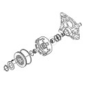 Lager, 34076-61530, 25 x 32 x 16 mm, 25x32x16, Kubota GL220, Kubota GL240, Kubota L3010, Kubota L3600, Kubota L4200