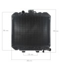 Radiator, Kubota D850, 15541-72060, 15541-72110, Kubota B1400, Kubota B1402, Kubota B1500, Kubota B1502