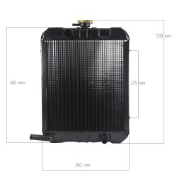 Radiator / Isuzu E3AE1 / E3AF1 / E3AG1 / E3AD1 / 3AG1