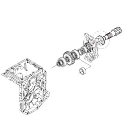 Joint d'arbre de prise de force / 35 x 48 x 7/9 mm / Kubota B1200 / B1400 / B1502 / B7001 / AE2048L / 09180-35488
