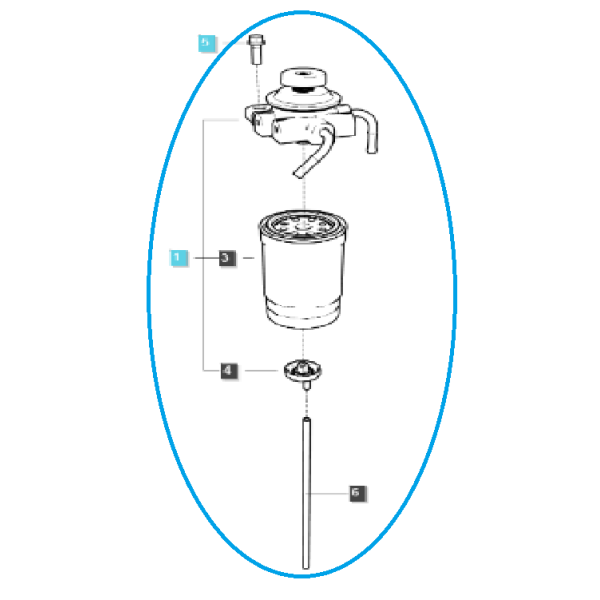 Main fuel filter / EGQ125 / LS Tractor no. 40369209
