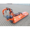 AGF 280 Geograss flail mower on a boom