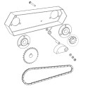 Chain sprocket, 14T, Iseki KL110, I-470-1114, 08B14