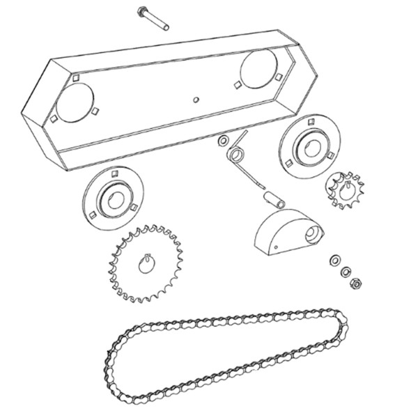 Tendeur de chaîne, Iseki KL110, I-480-0019, Tendeur de balayeuse