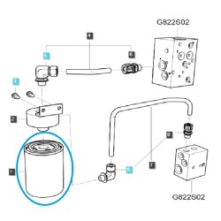 Filtr oleju hydraulicznego LS Tractor TRG630 / 40214028