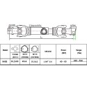 Arbre, prise de force, 045B, 130 cm, 1300 mm, arbre de tracteur, arbre de tracteur