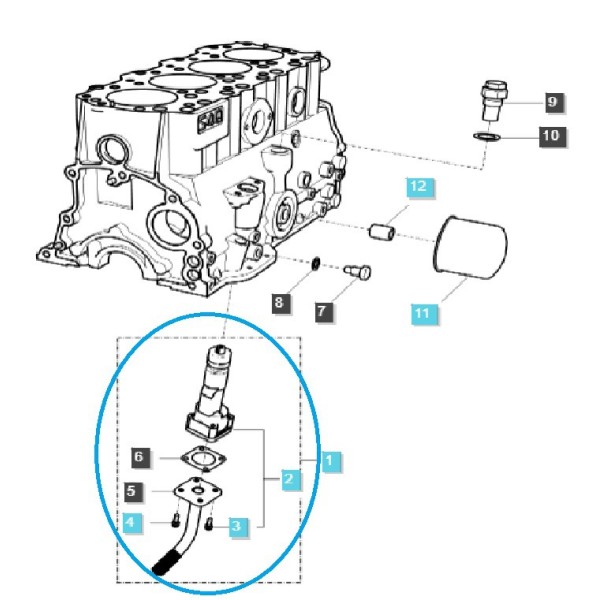 Pompa olejowa / KPL Q140 / LS Tractor / 20020338