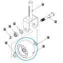 Koło podporowe kosiska traktorka - kosiarki / LS Tractor / 40365518 | Traktor.com.pl