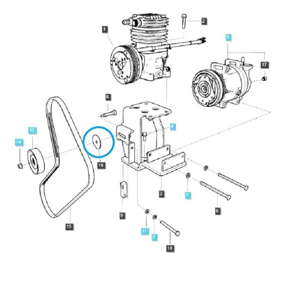 Arandela de acero inoxidable TRG865/LS Tractor/40350732