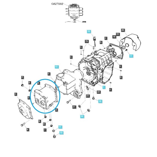 TRG280 / LS Skříň převodovky traktoru / 40292756