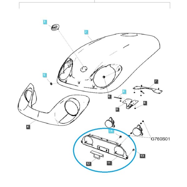 Cover Bracket / TRG830 / LS Tractor / No. 40202711