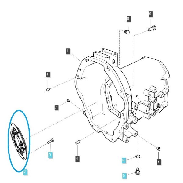Amortiguador de disco de embrague E/G / TRG250 / Tractor LS / LS XU6158 / XU6168 / n.º 40348639