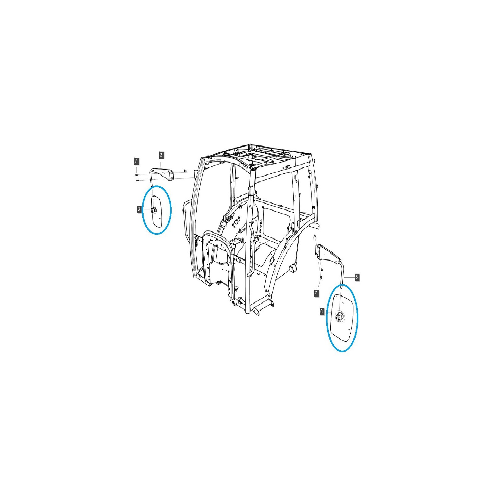 Doppelspiegel / TRG869 / LS Traktor / Nr. 40430370