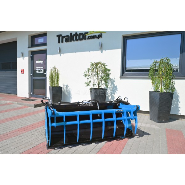 Godet crocodile 150 cm 4FARMER pour chargeurs frontaux LS Tractor