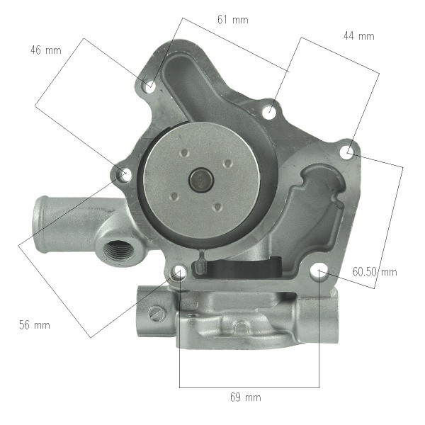 Pompa wody, 119266-42100, 119266-420102, 119266-420102, Yanmar 2D68E, Yanmar 3TNE68
