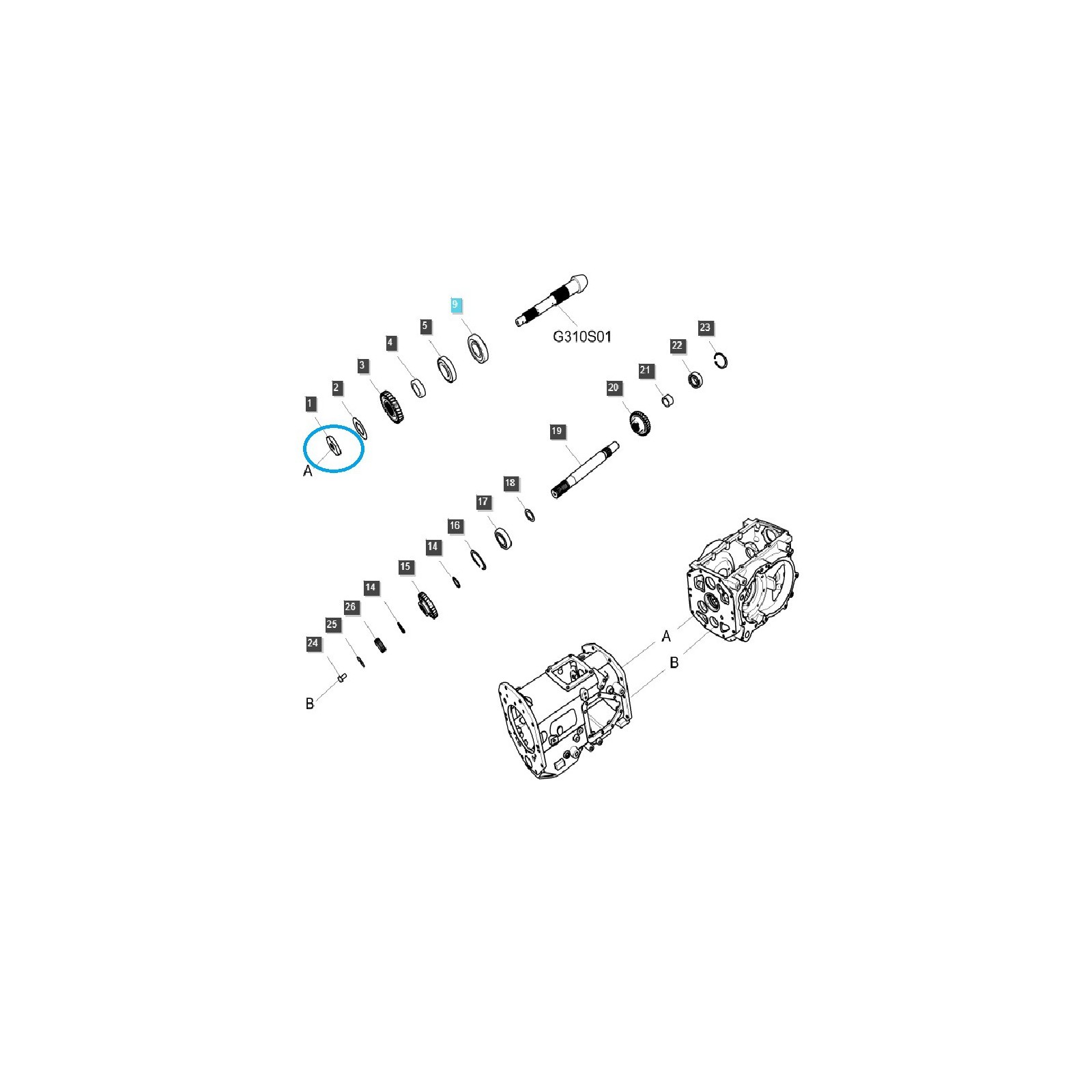 Contratuerca TRG285 / LS Tractor / 40009547
