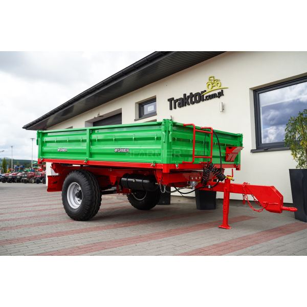 Remorque agricole mono-essieu 3,5T avec kiper P-3530 4FARMER