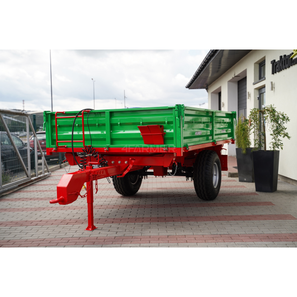 Single-axle agricultural trailer 3.5T with kiper P-3530 4FARMER