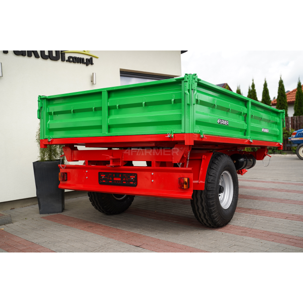 Jednonápravový poľnohospodársky príves 3,5T s kiperom P-3530 4FARMER