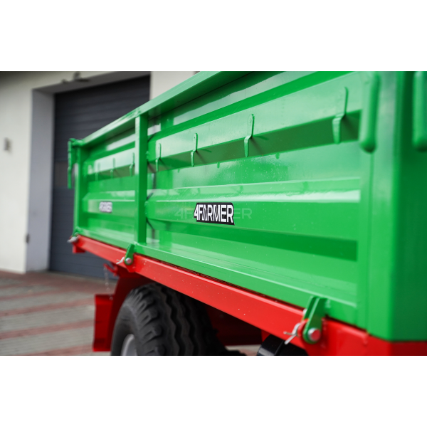 Single-axle agricultural trailer 3.5T with kiper P-3530 4FARMER